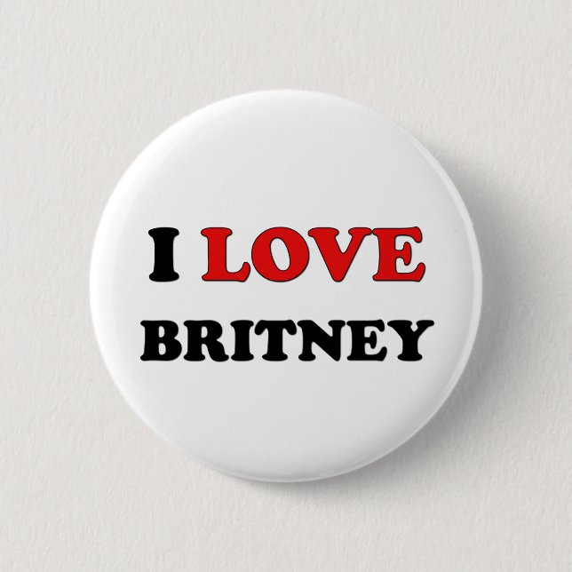 Chapa Redonda De 5 Cm Amo Britney (Anverso)