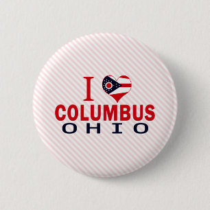 Chapa Redonda De 5 Cm Amo Columbus, Ohio