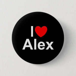 Chapa Redonda De 5 Cm Amo (corazón) a Alex