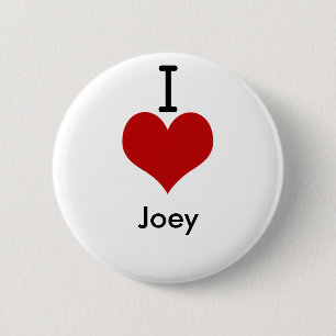 Chapa Redonda De 5 Cm Amo (corazón) a Joey