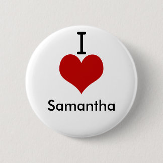 Chapa Redonda De 5 Cm Amo (corazón) a Samantha