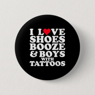 Chapa Redonda De 5 Cm Amo (corazón) Slindo Ss Cute Sss Booze & amp; chic