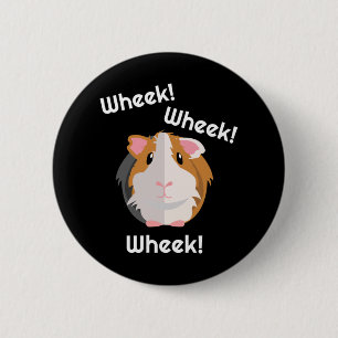 Chapa Redonda De 5 Cm Amo del Cerdo de Guinea