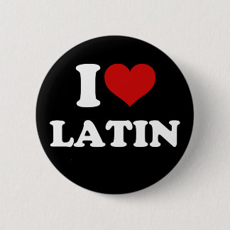 Chapa Redonda De 5 Cm Amo el latín