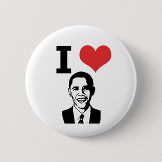 Chapa Redonda De 5 Cm Amo el Pin de Obama