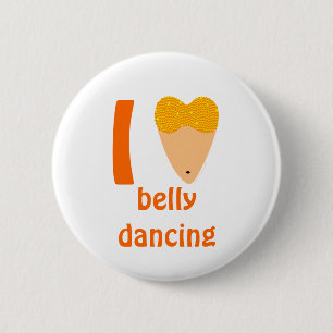 Chapa Redonda De 5 Cm Amo el torso del bailarín de Bellydancing (el