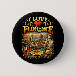 Chapa Redonda De 5 Cm Amo Florencia