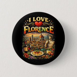 Chapa Redonda De 5 Cm Amo Florencia