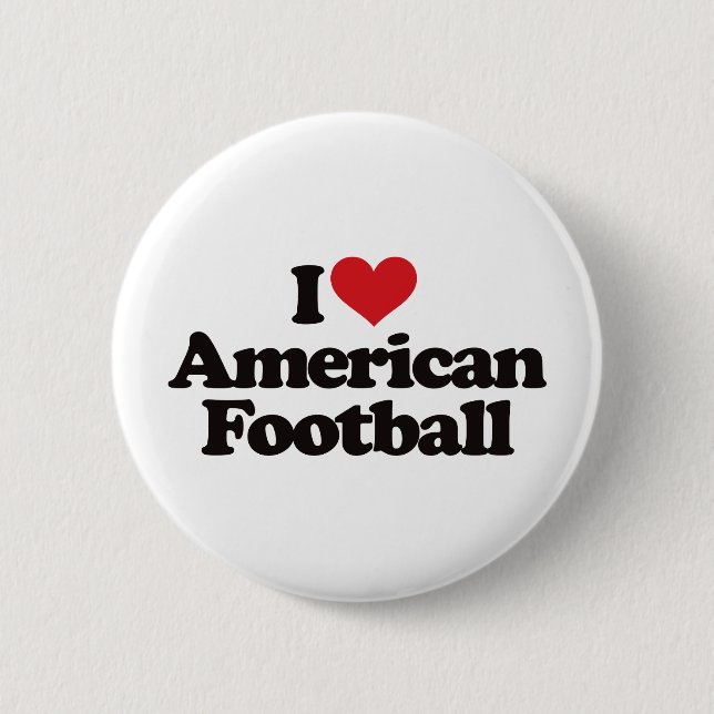 Chapa Redonda De 5 Cm Amo fútbol americano (Anverso)