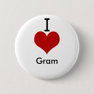 Chapa Redonda De 5 Cm Amo gramo (del corazón)