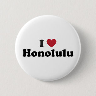Chapa Redonda De 5 Cm Amo Honolulu Hawaii