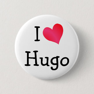 Chapa Redonda De 5 Cm Amo Hugo