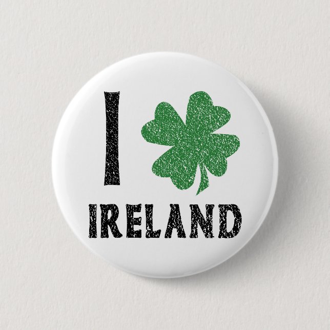 Chapa Redonda De 5 Cm Amo Irlanda (Anverso)