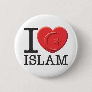 Chapa Redonda De 5 Cm Amo Islam