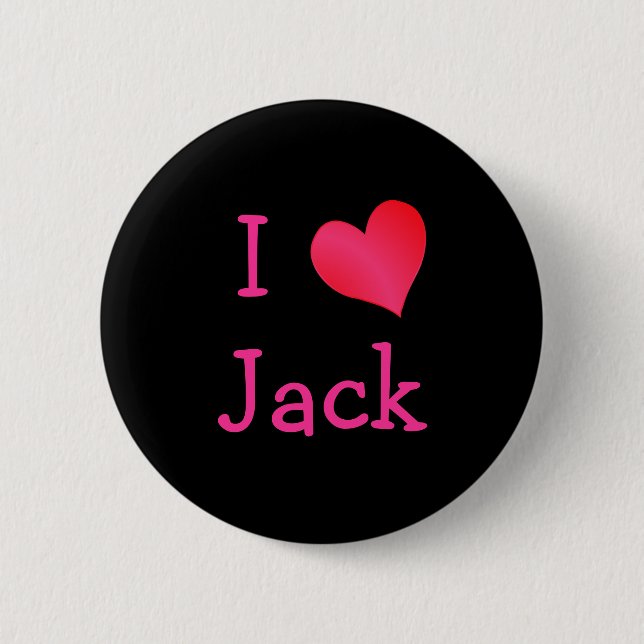 Chapa Redonda De 5 Cm Amo Jack (Anverso)