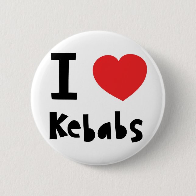 Chapa Redonda De 5 Cm Amo Kebabs (Anverso)