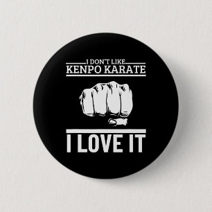 Chapa Redonda De 5 Cm Amo Kenpo Karate Divertido Orgulloso Kenpo America