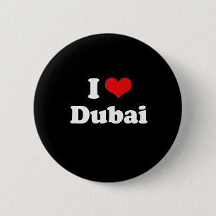 Chapa Redonda De 5 Cm Amo la camiseta de Dubai