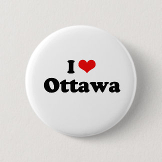 Chapa Redonda De 5 Cm Amo la camiseta de Ottawa