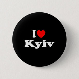 Chapa Redonda De 5 Cm Amo la ciudad de Kiev Ucrania Clic