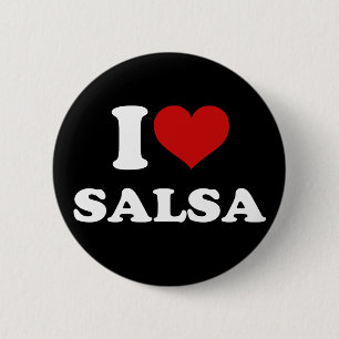 Chapa Redonda De 5 Cm Amo La Salsa