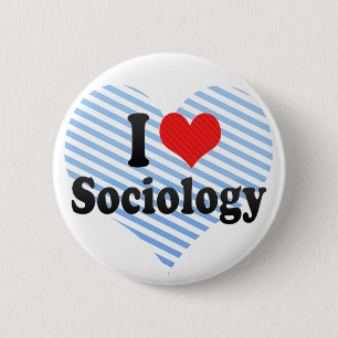 Chapa Redonda De 5 Cm Amo la sociología