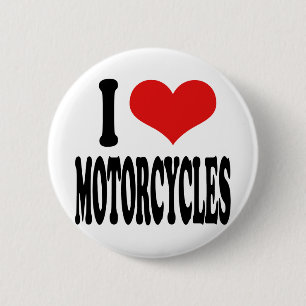 Chapa Redonda De 5 Cm Amo las motocicletas