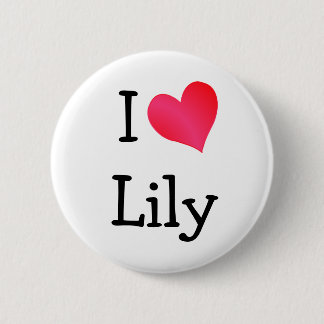 Chapa Redonda De 5 Cm Amo Lily