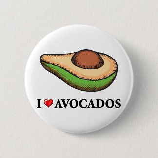 Chapa Redonda De 5 Cm Amo los aguacates