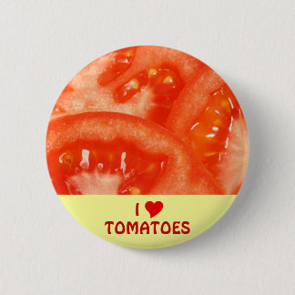 Chapa Redonda De 5 Cm Amo los tomates