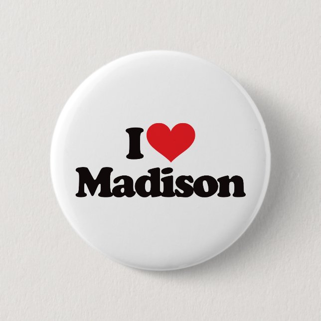 Chapa Redonda De 5 Cm Amo Madison (Anverso)