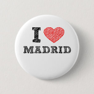 Chapa Redonda De 5 Cm Amo Madrid