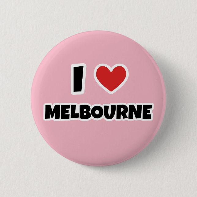 Chapa Redonda De 5 Cm Amo Melbourne (Anverso)