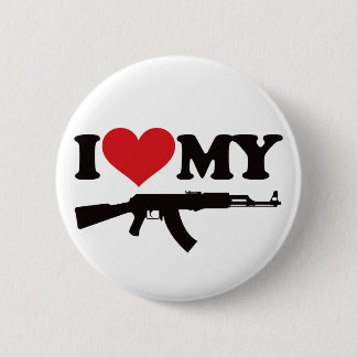 Chapa Redonda De 5 Cm Amo mi AK47