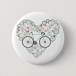 Chapa Redonda De 5 Cm Amo mi bici