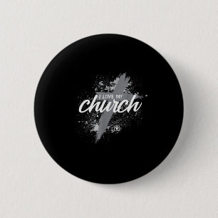 Chapa Redonda De 5 Cm Amo mi iglesia - Midland New Life Vineyard, Mi 