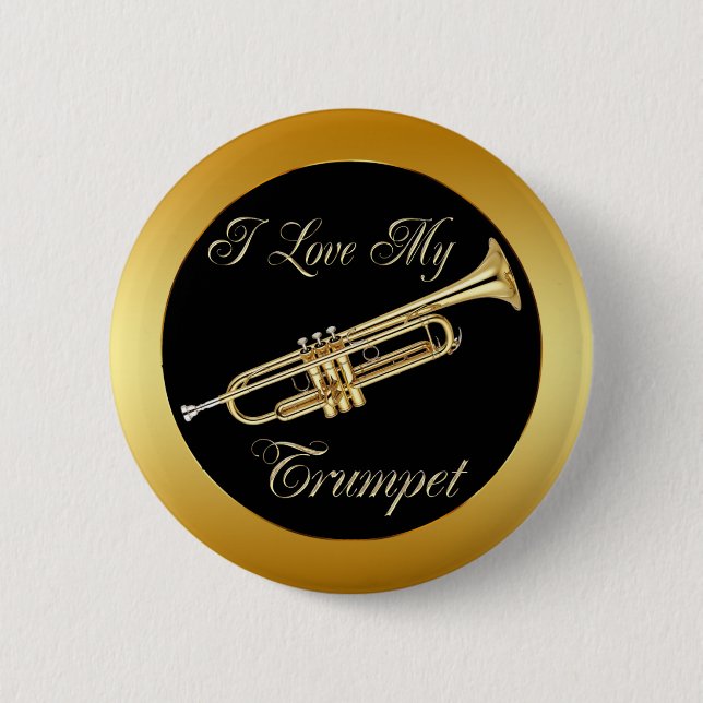 CHAPA REDONDA DE 5 CM AMO MI TROMPETA (Anverso)