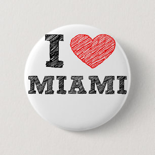 Chapa Redonda De 5 Cm Amo Miami