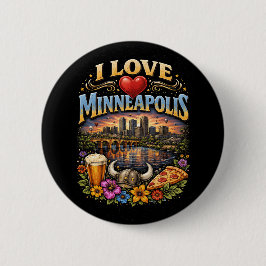Chapa Redonda De 5 Cm Amo Minneapolis