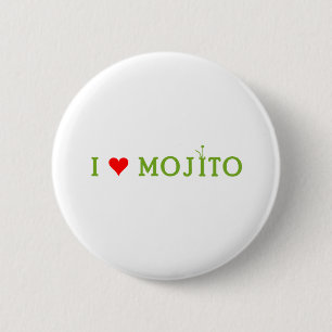 Chapa Redonda De 5 Cm Amo Mojito