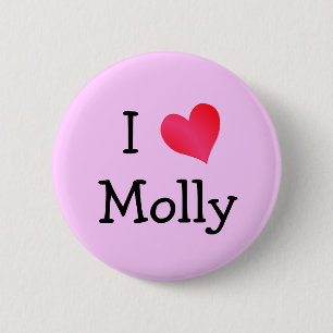 Chapa Redonda De 5 Cm Amo Molly