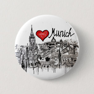 Chapa Redonda De 5 Cm Amo Munich