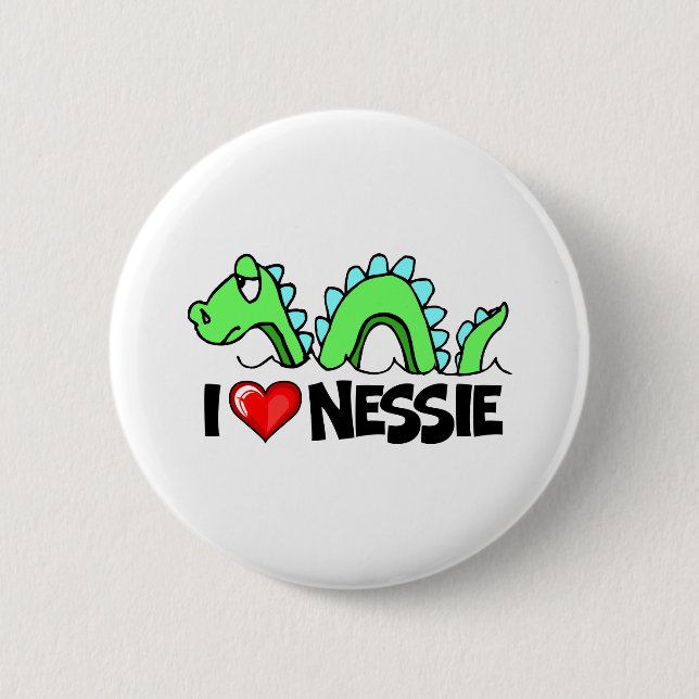 Chapa Redonda De 5 Cm Amo Nessie (Anverso)