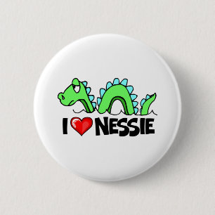 Chapa Redonda De 5 Cm Amo Nessie
