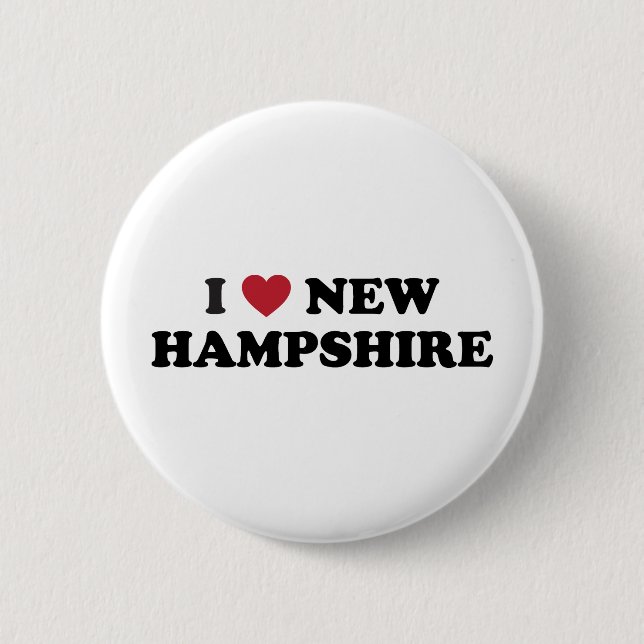 Chapa Redonda De 5 Cm Amo New Hampshire (Anverso)