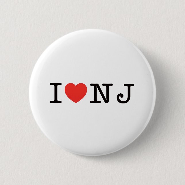 Chapa Redonda De 5 Cm AMO New Jersey (Anverso)
