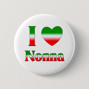 Chapa Redonda De 5 Cm Amo Nonna (la abuela italiana)