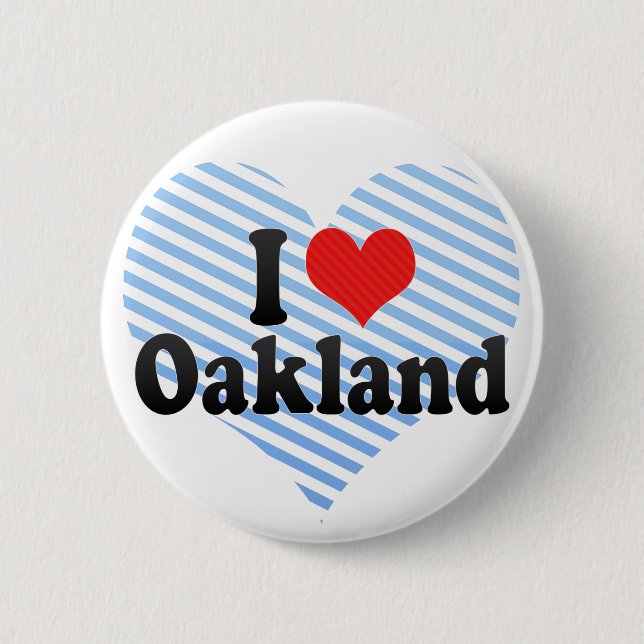Chapa Redonda De 5 Cm Amo Oakland (Anverso)