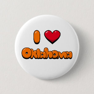 Chapa Redonda De 5 Cm Amo Oklahoma