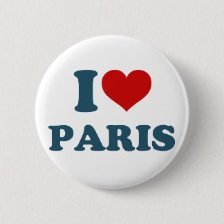 Chapa Redonda De 5 Cm Amo París